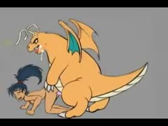 Pokemon beastiality cartoon dragon fucking a slut